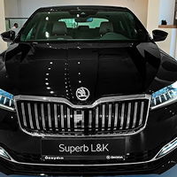 2024 Model Black Skoda Superb Sedan Automatic Daily Rent