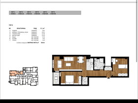 Shkup Çairë, 2 Dhoma, 68 m² Pa mobilim Apartament - Në Shitje