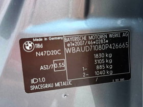 2011 Model BMW 1 Diesel Manual Transmission Hatchback 180,000 km - For Sale | Photo 17