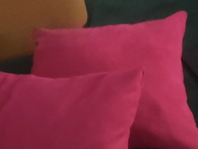 Pink Square Decorative Cushion