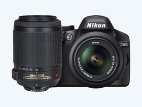Nikon DSLR D3200 camera + 18-55mm VR + 55-200mm VR