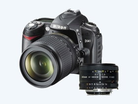 Nikon DSLR D90 camera + 18-105mm VR + 50mm f/1.8