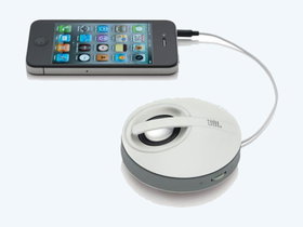 JBL OnTour Micro 3.5mm Aux Portable Speaker (White)