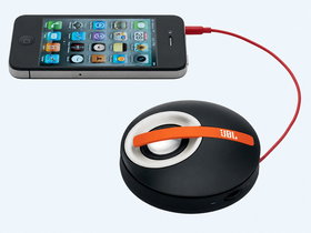 JBL OnTour Microphone 3.5mm Aux Portable Speaker (Orange)