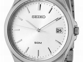 Seiko SGEF11P1 Stainless Steel White Dial Mens Watch | Photo 2