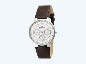 Skagen 331XLSL1 Steel Brown Leather Multi-Function Men’s Watch