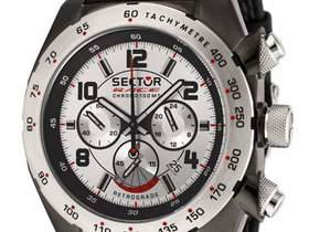Sector R3271660115 Race Retro-Chronograph Black Leather Mens Watch | Photo 2