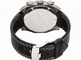 Sector R3271660115 Race Retro-Chronograph Black Leather Mens Watch | Photo 4