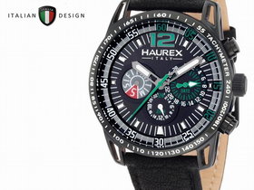 Haurex Italy 1N367UNN Talento Series Multifunction Leather Strap | Photo 2