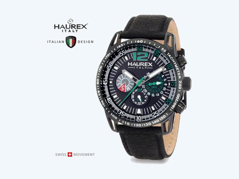 Haurex Italy 1N367UNN Talento Series Multifunction Leather Strap | Photo 1