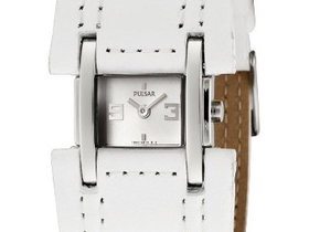 Pulsar PEG847X1White Leather Womens Watch | Photo 2