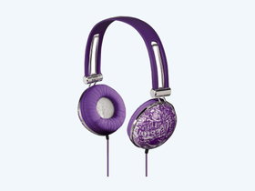 Hama "Trend-HK-3044" On-Ear Stereo Headphones, purple/white 00093044