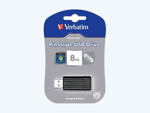 Verbatim 8GB PinStripe USB 2.0 Flash Drive | Photo 1