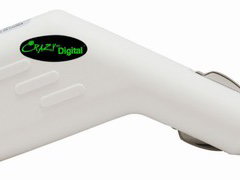 CrazyOnDigital USB Auto Car Charger for iPad (White) - Bulk | Photo 2