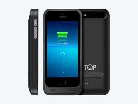 TopG Lightning Box 2400 mAh Rechargeable External Battery Case for iPhone 5s & iPhone 5 - MFI Apple Certified | Photo 1