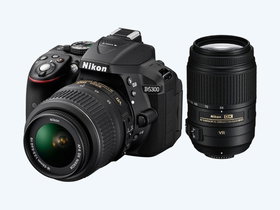Nikon D5300 DSLR camera + 18-55mm VR + 55-300mm VR