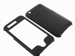 iPhone 3G ONLY Rubberized Hard Plastic Case Cover Black | Photo 2