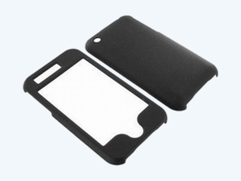 iPhone 3G ONLY Rubberized Hard Plastic Case Cover Black | Photo 1