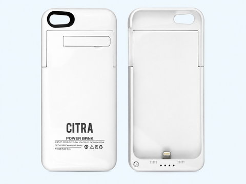 Citra 2200mAh Battery Case Power Bank for iPhone 5/5S - White | Photo 1
