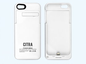 Citra 2200mAh Battery Case Power Bank for iPhone 5/5S - White