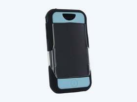iSkin Revo case for iPhone - Black/Light Blue