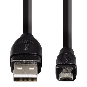 Hama Micro USB 2.0 Cable, shielded, black, 1.80 m