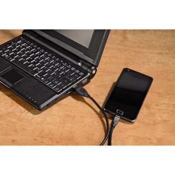 Hama Micro USB 2.0 Cable, shielded, black, 1.80 m