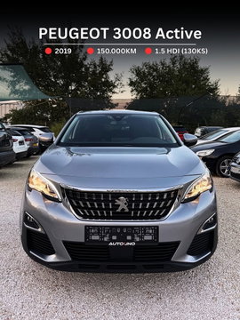 2019 Модел Peugeot 3008 Дизел Рачен Менувач SUV - Кросовер 150.000 км - На Продажба | Фотографија 1