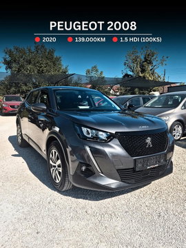2020 Модел Peugeot 2008 Дизел Рачен Менувач SUV - Кросовер 139.000 км - На Продажба | Фотографија 1