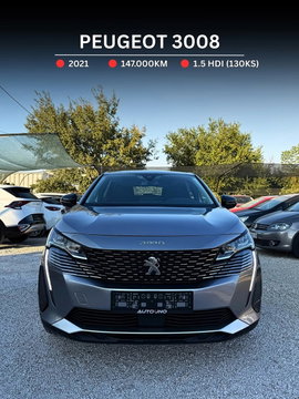 2021 Модел Peugeot 3008 Дизел Автоматски Менувач SUV - Кросовер 147.000 км - На Продажба | Фотографија 1