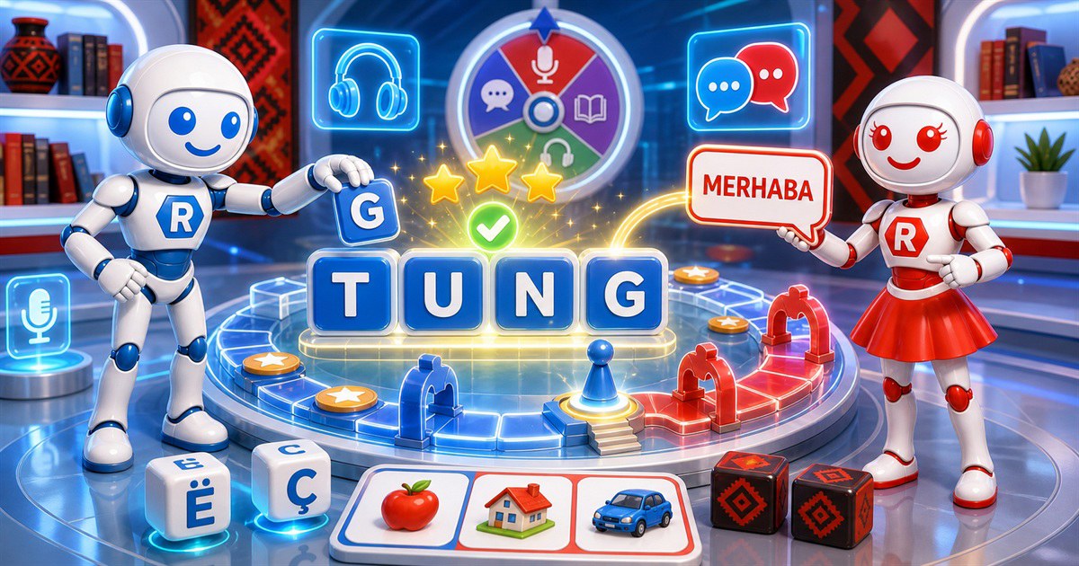 Learning Albanian through ReBALKAN word games