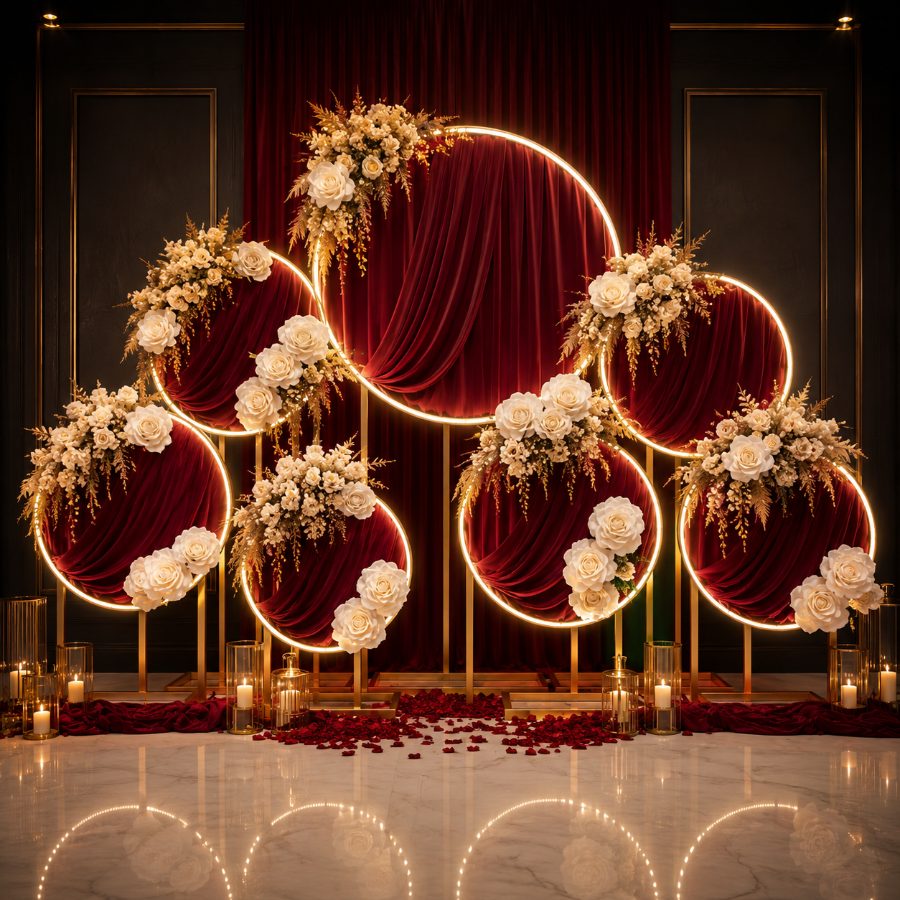Babil Model Illuminated Metal Decoration Set
