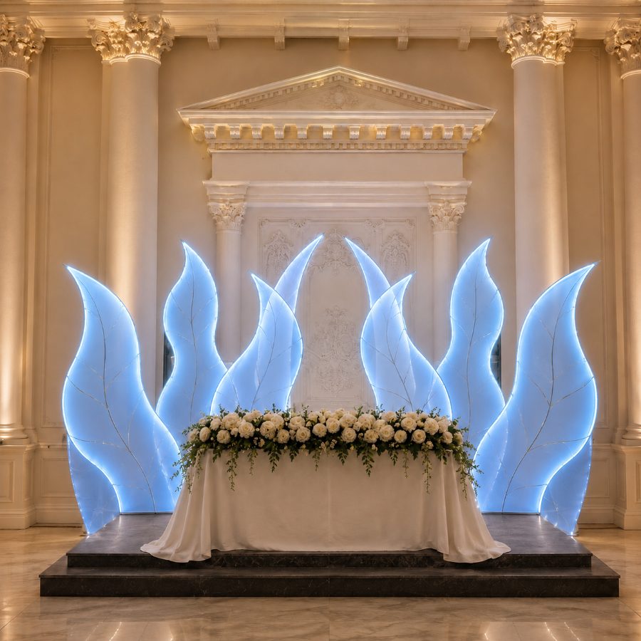 Buqara Model Illuminated Leaf Decoration Set