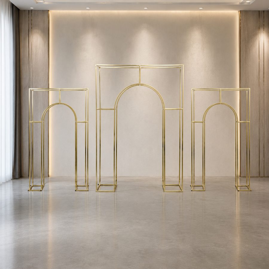 Serhendi Three-Piece Arched Metal Set